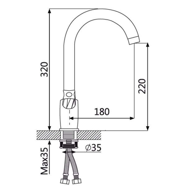 Смеситель для кухни Oute T59 T5913 фото