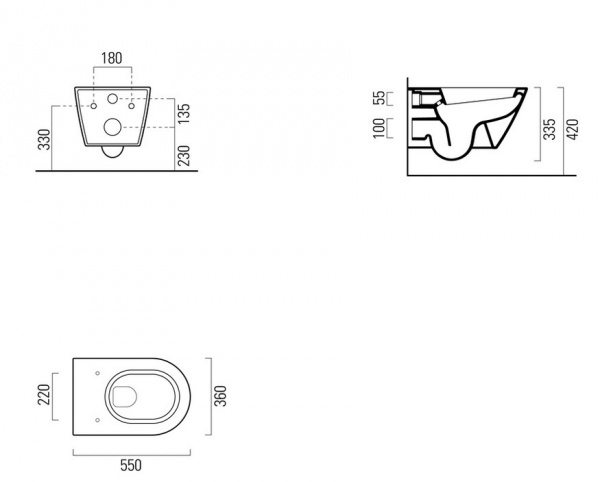 Унитаз подвесной GSI Norm 8615 11 bi фото