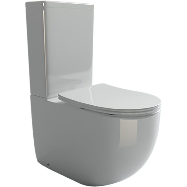 Унитаз компакт безободковый Ceramica Nova Metropol CN4001-B с сиденьем микролифт фото