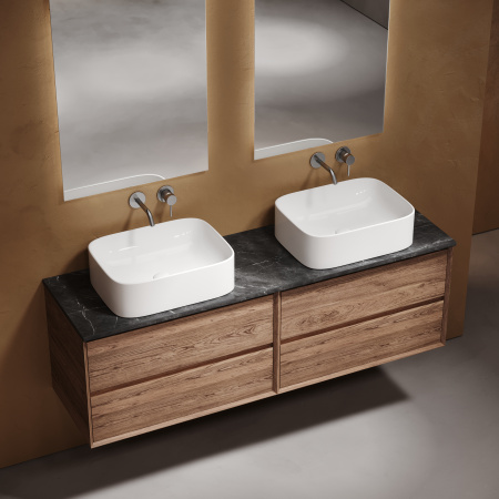 Столешница без отверстия под смеситель Sancos TT160A1 160 см, black sky фото