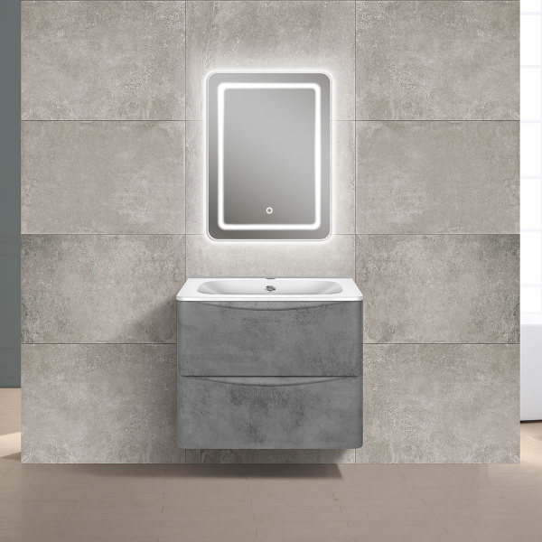 Тумба под раковину Vincea Paola VMC-2P600BT 60 см бетон фото