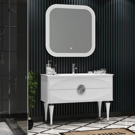 Мебель для ванной Smile Ибица 120 белый/хром фото