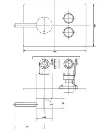 Смеситель для ванны Omnires Y GoClick Y1235GCPROCR фото