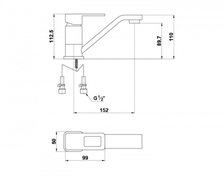 Смеситель для раковины Timo Sahara 2201-15/00F фото