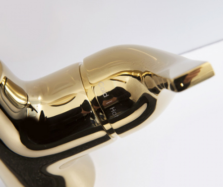 Смеситель для кухни WasserKRAFT Sauer 7107 глянцевое золото фото