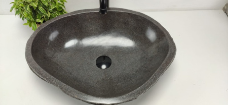 Накладная раковина из речного камня RS0781 (57*43*15) фото