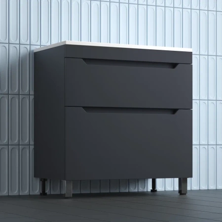 Тумба напольная Style Line Остин 80 ЛС-00002396 графит фото