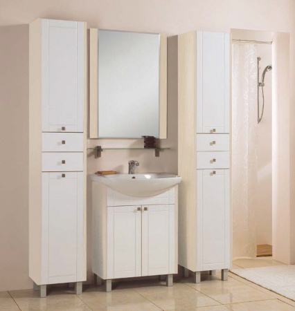 Тумбу под раковину Акватон Альпина 65 1A133401AL530 дуб молочный фото