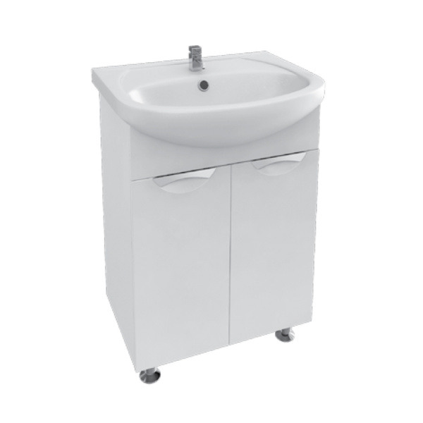 Тумба Bas Ария с раковиной Cersanit Эрика 55 см фото