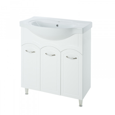 Тумба под раковину Bellezza Амелия 80 белая фото