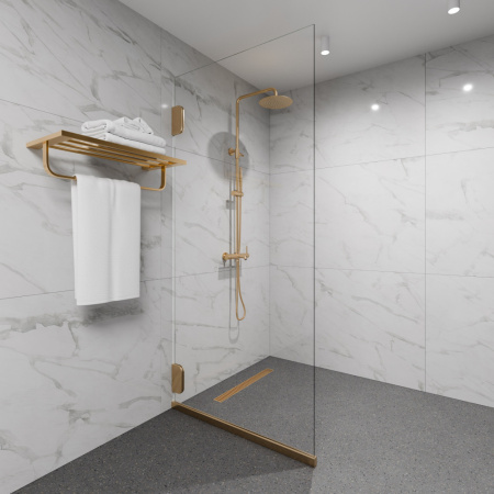 Душевая система Milacio Ultra Onis MCU.151.GD брашированное золото фото