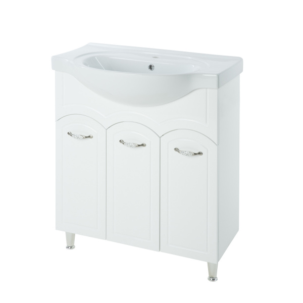 Тумба под раковину Bellezza Амелия 70 белая фото