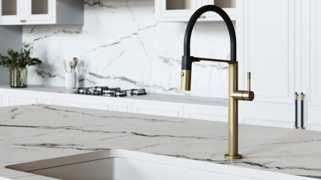 Смеситель для кухни Boheme Uno 114-MG MATT GOLD фото