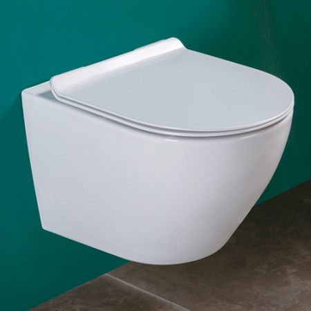 Подвесной унитаз GID Tr2198 с сиденьем soft close фото