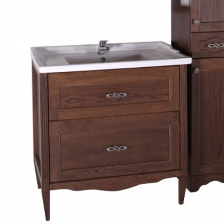 Тумба с раковиной ASB-Woodline Римини Nuovo 10182 орех фото