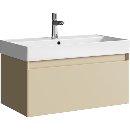 Тумба под раковину Aqwella Geometria 80 GE01081MD морская дюна фото