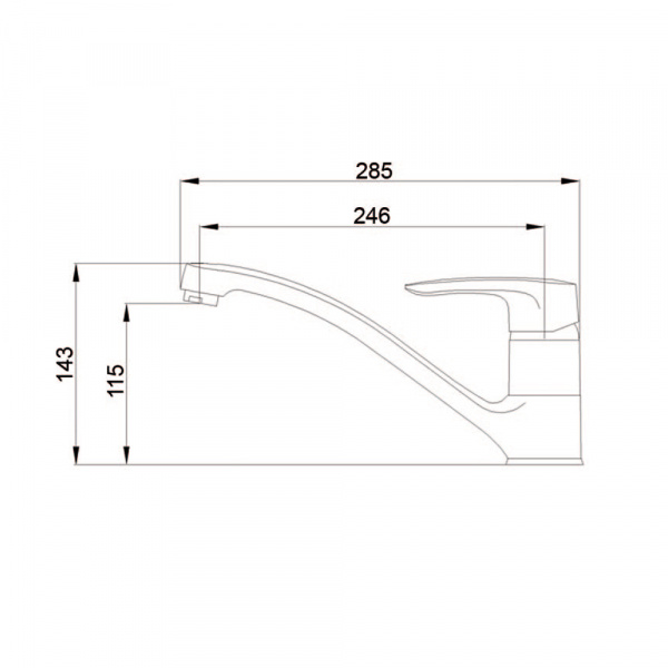 Смеситель для кухни Raiber Zenos R1101 фото
