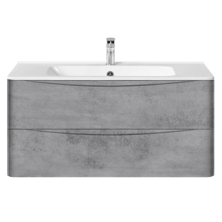 Тумба под раковину Vincea Paola VMC-2P100BT Beton 100 см фото