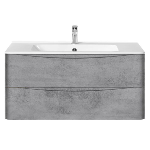 Тумба под раковину Vincea Paola VMC-2P100BT Beton 100 см фото