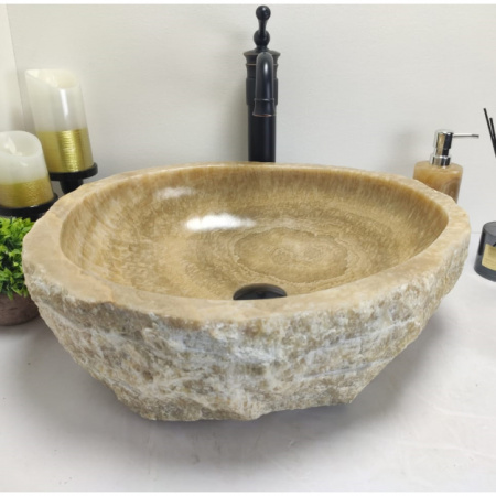 Накладная раковина из оникса Indo Erozy Sunset EO-00069 фото