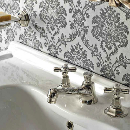Смеситель для раковины двухвентильный Sbordoni Deco DE142CR фото