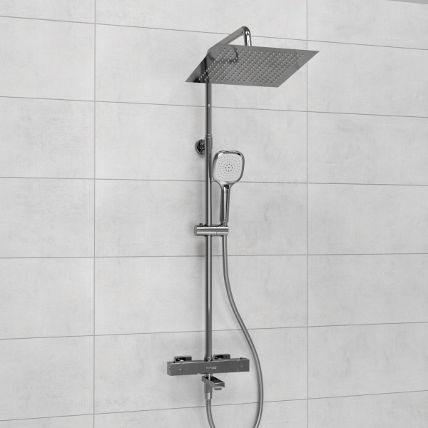 Душевая система (стойка) с термостатом WasserKRAFT Thermo A199.118.065.087.CH хромоникель фото