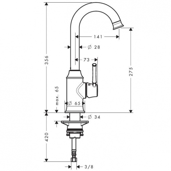 Смеситель для кухни Hansgrohe Talis Classic 14858000 фото