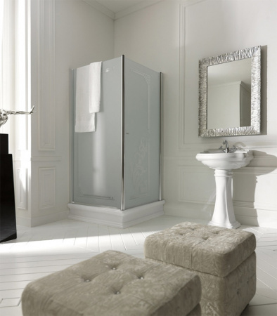 Зеркало в деревянной раме Kerasan Retro 736402argento фото