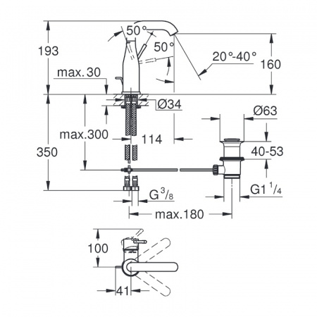 Смеситель для раковины Grohe Essence New 23462DA1 фото