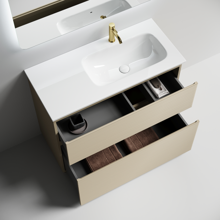 Тумба под раковину Sancos Folk Floor FL100FRCP капучино фото