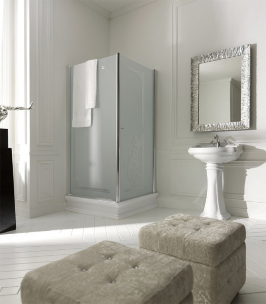 Зеркало в деревянной раме Kerasan Retro 736402argento фото