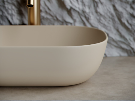 Накладная раковина Ceramica Nova Element CN6009MC 45x32 капучино матовый фото