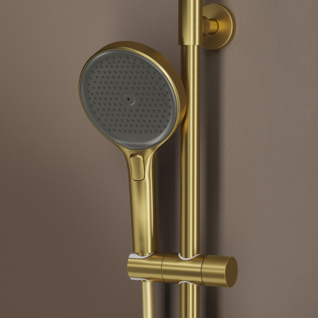 Душевая система с термостатом Iddis Duna DUNMGSTi06 матовое золото фото