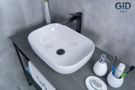 Накладная раковина Gid Luxe Line  D1333 45,5х32 фото