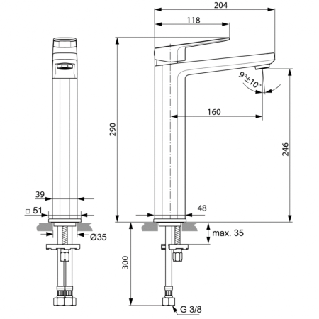 Смеситель для раковины Ideal Standard TONIC II A6329AA фото