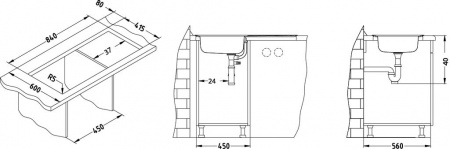Мойка для кухни Alveus Basic 60 (Satin) фото