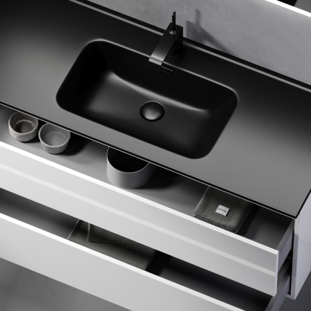 Тумба под раковину Sancos Urban UR120-1W белый глянец фото