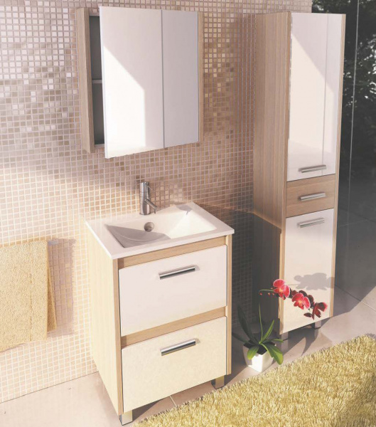 Зеркало-шкаф Comforty Тулуза-60 сосна лоредо фото