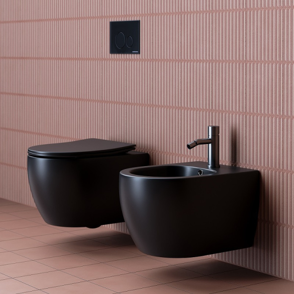 Биде подвесное Ceramica Nova Play CN3002MB черное матовое фото