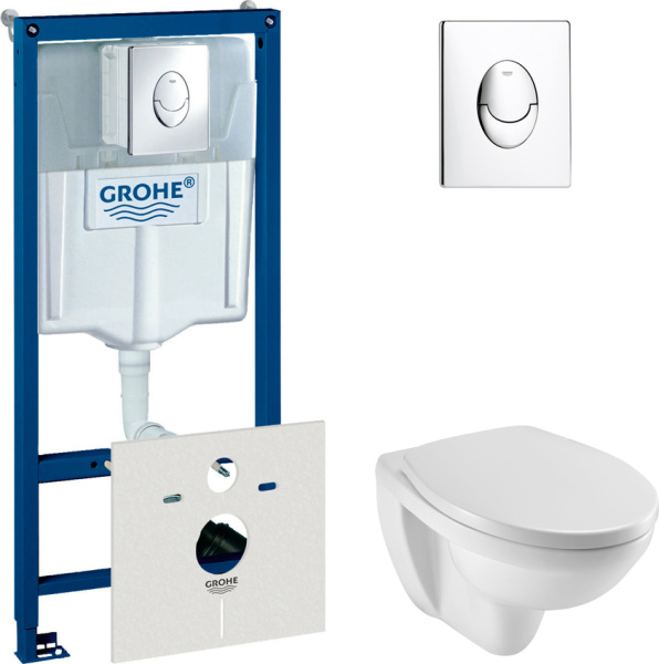 Комплект инсталляция Grohe Rapid SL 38750001 4 в 1 + унитаз Jacob Delafon Patio E4187 фото