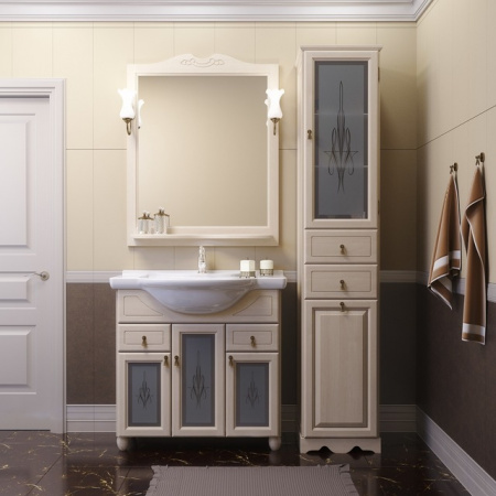 Зеркало Opadiris Тибет 80 Z0000006653 слоновая кость фото