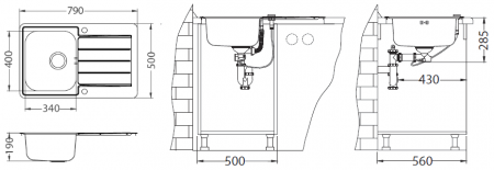 Мойка для кухни Alveus Line Maxim 80 фото
