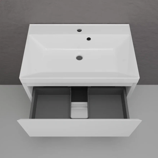 Тумба напольная под раковину Style Line Манхэттен 70 ЛС-00002374 белая матовая фото