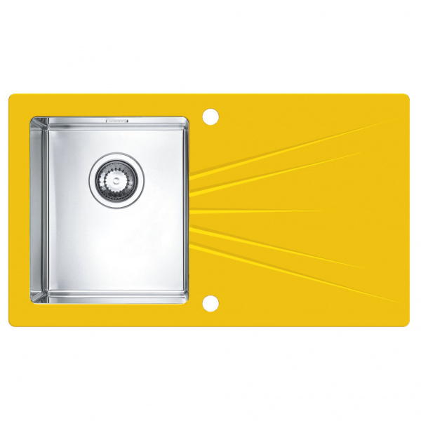 Мойка для кухни Alveus Karat 10 Желтый чаша слева фото