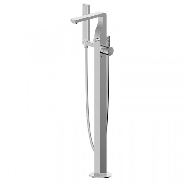 Напольный смеситель для ванны Bravat Arc F66061C-B3-ENG фото