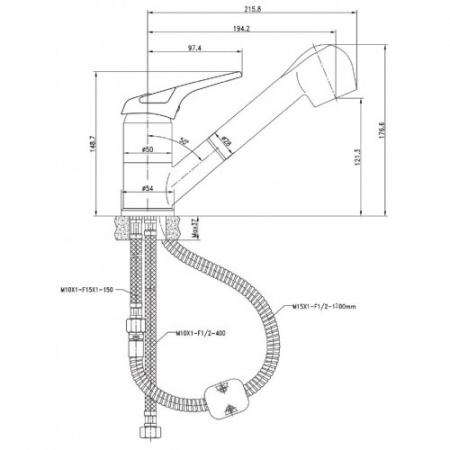 Смеситель для кухни Kaiser Safira 22066 фото