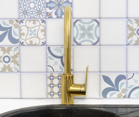 Смеситель для кухни WasserKRAFT Aisch 5507 матовое золото фото