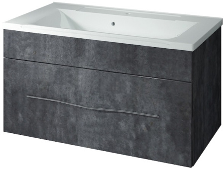 Тумба под раковину Kaksa Кристал 003993 80 см серый фото