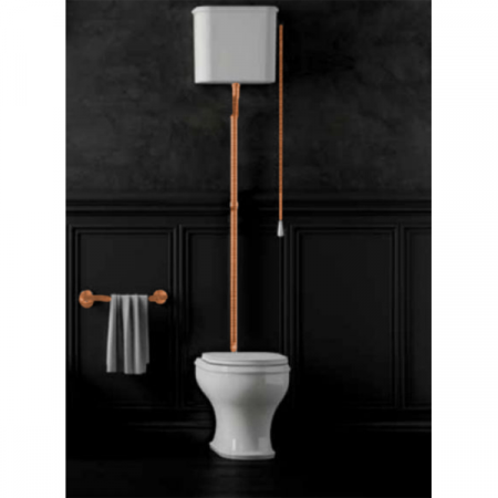 Унитаз напольный с высоким бачком Azzurra Charme CHA100/P bi бронза фото