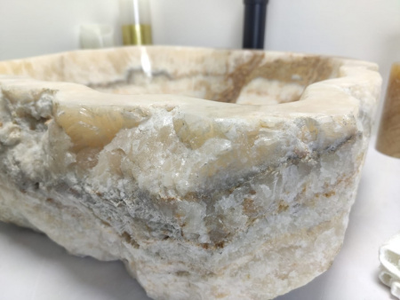 Накладная раковина из оникса Indo Erozy Блитар EO-00080 фото